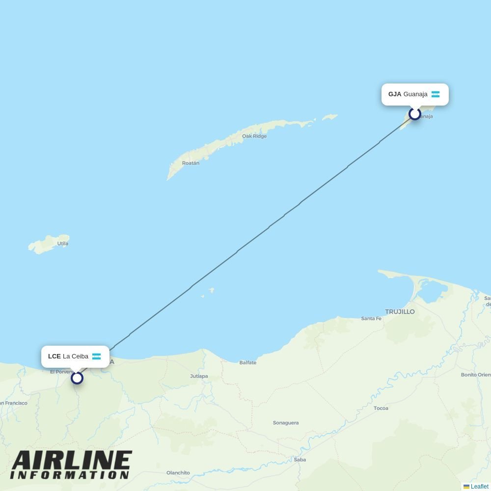 CM Airlines routes from GJA
