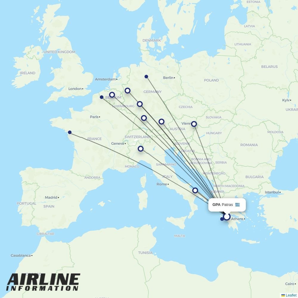 Comlux Aruba routes from GPA