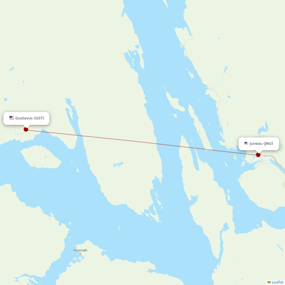 Air Excursions at GST route map