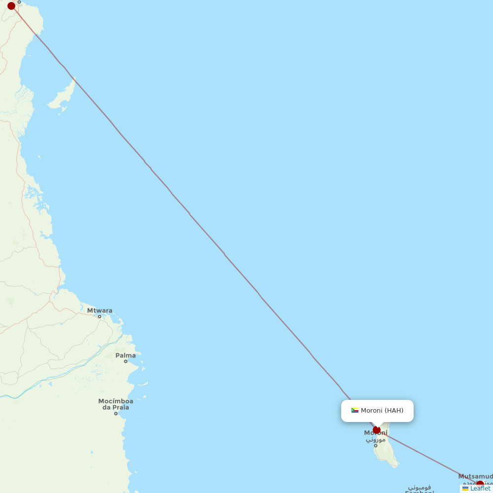 Precision Air at HAH route map