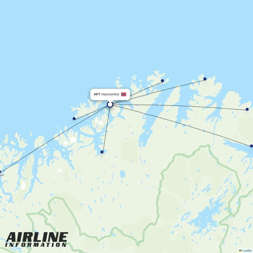 Wideroe routes from HFT