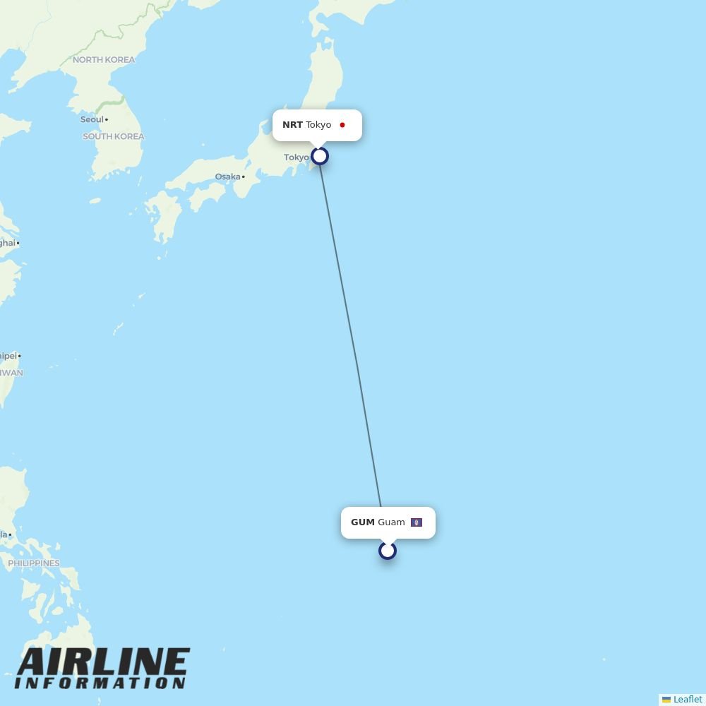JAL routes from HKG