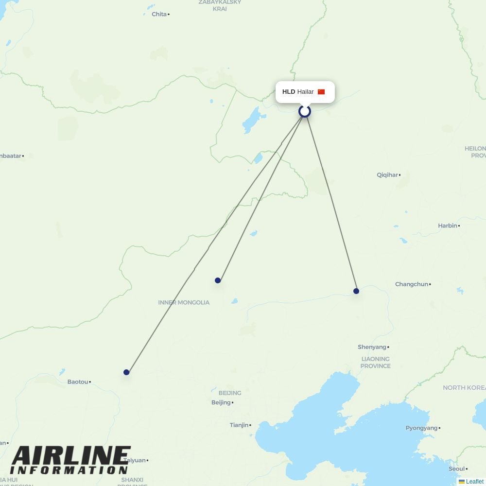 Gestair routes from HLD