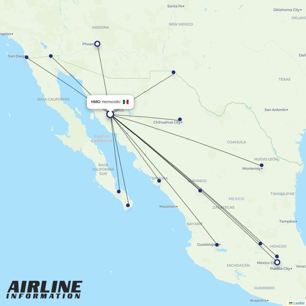 Viva routes from HMO