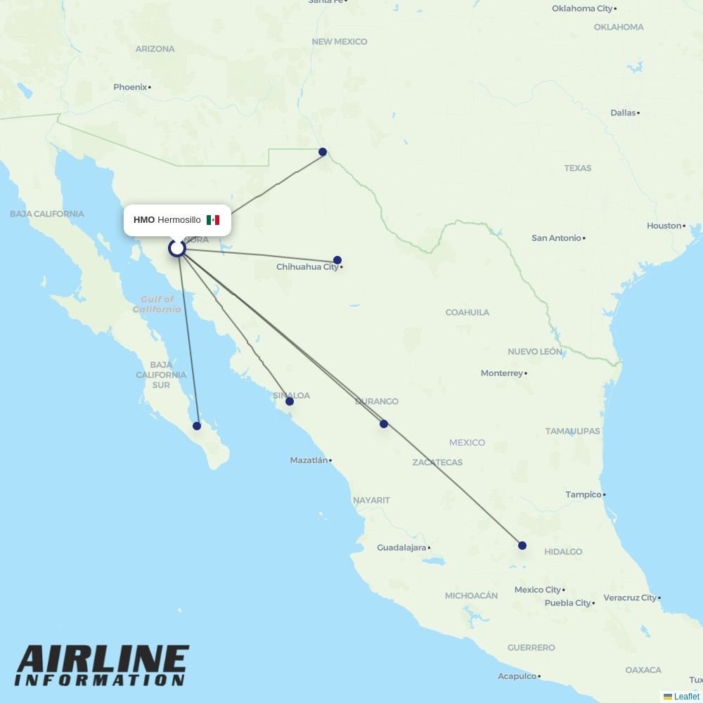 TAR Aerolineas routes from HMO