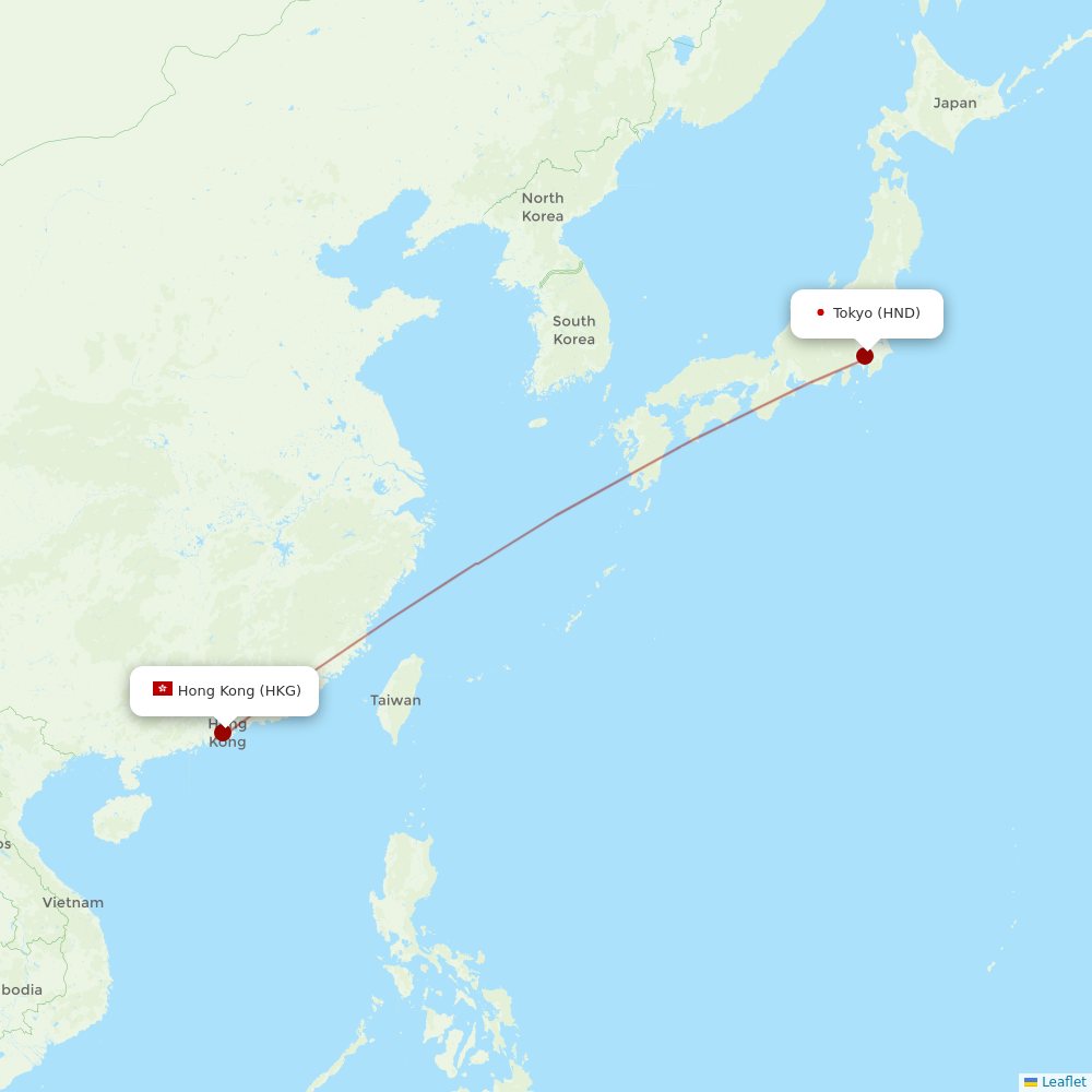 HK Express at HND route map