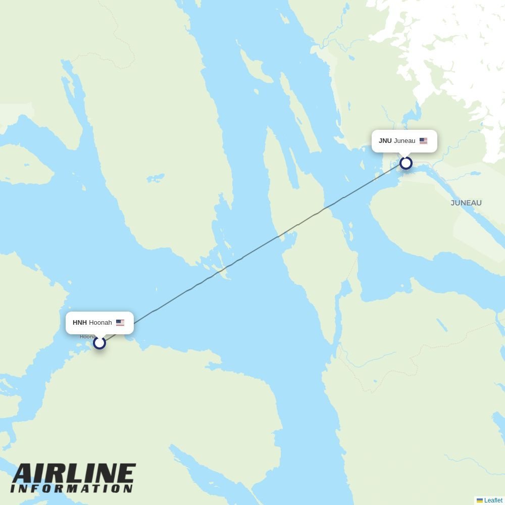 Alaska Seaplanes routes from HNH