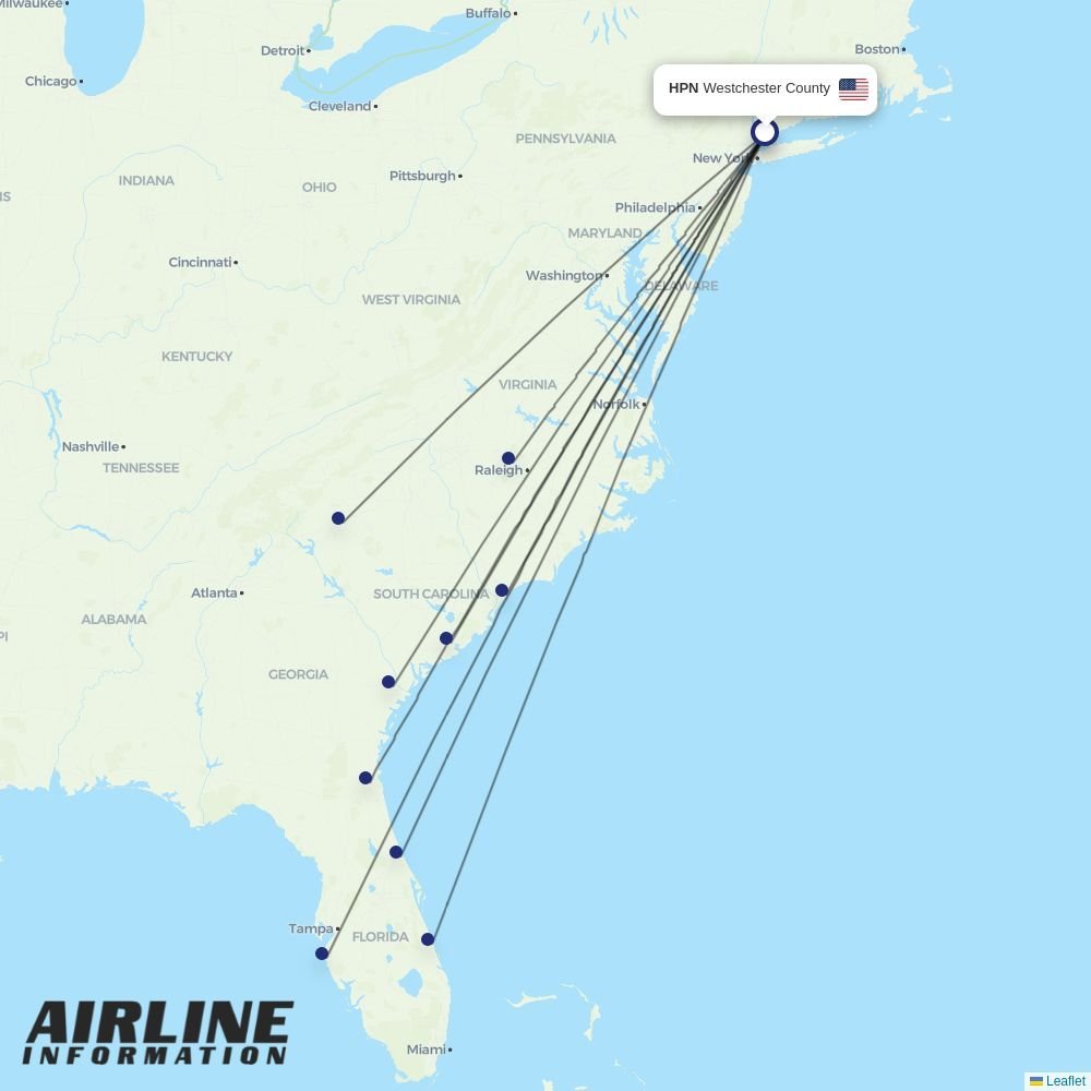 Breeze routes from HPN