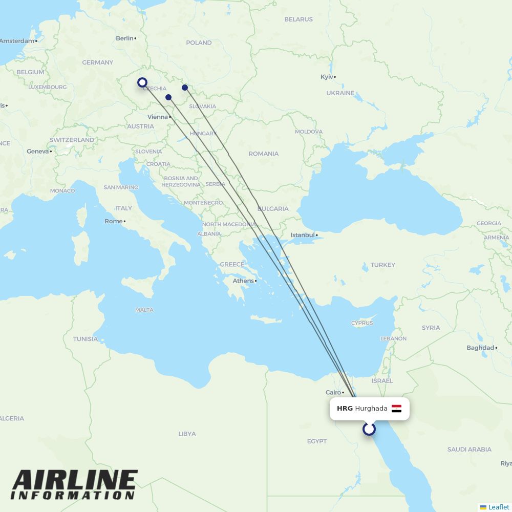 SmartWings routes from HRG