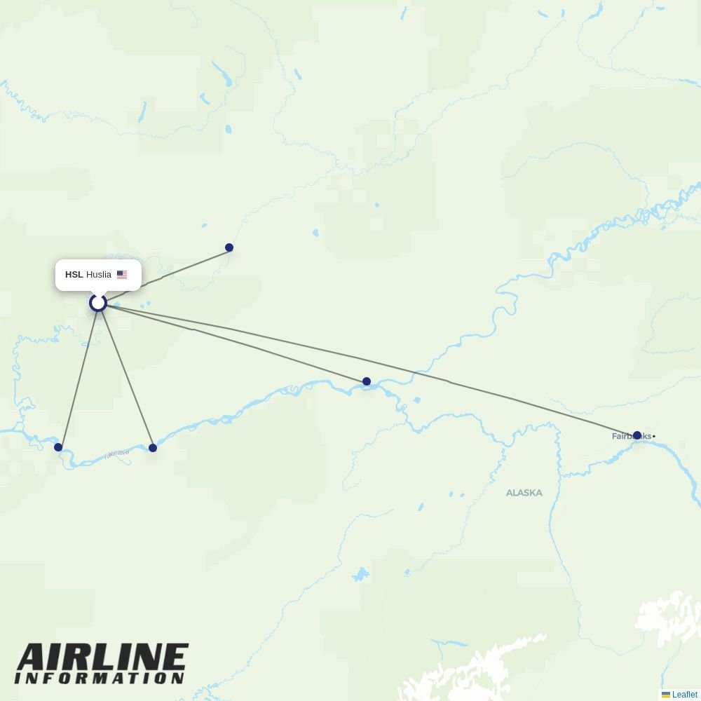 Astral Aviation routes from HSL