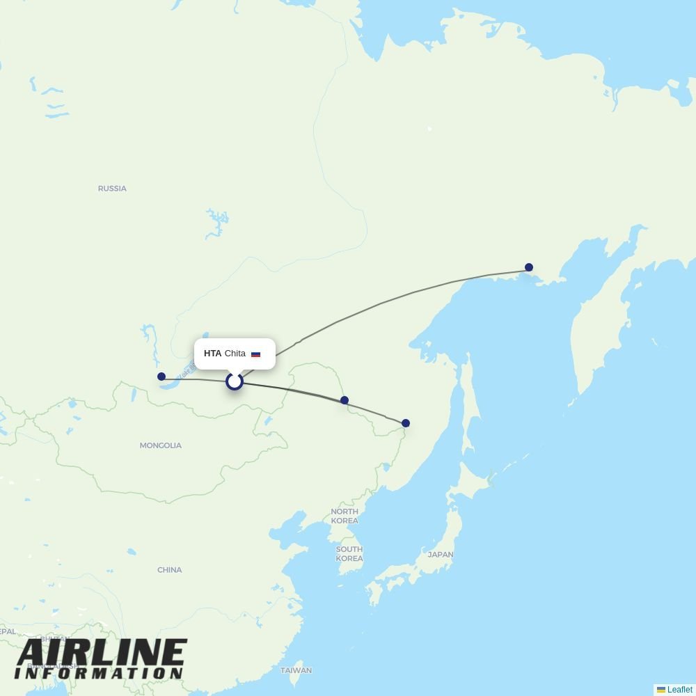 IrAero routes from HTA