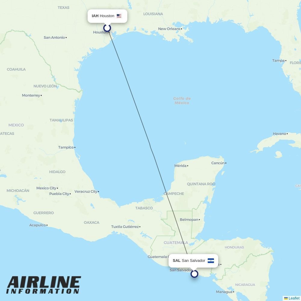 Volaris routes from IAH