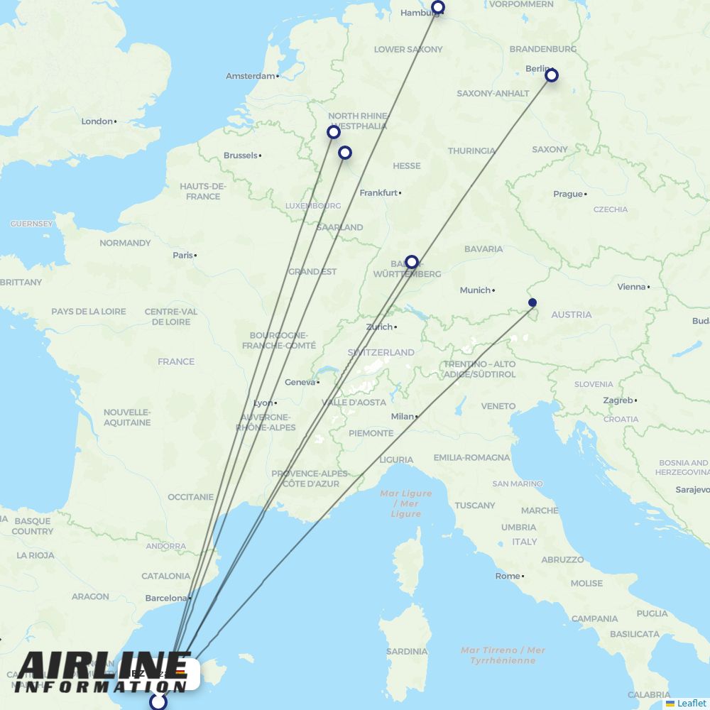 Eurowings routes from IBZ