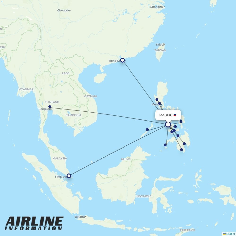 Cebgo routes from ILO