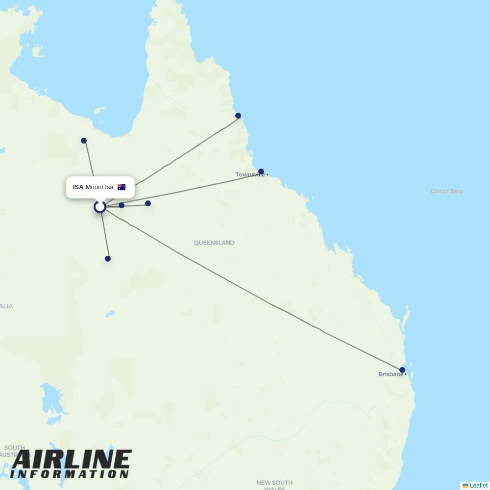 Rex routes from ISA