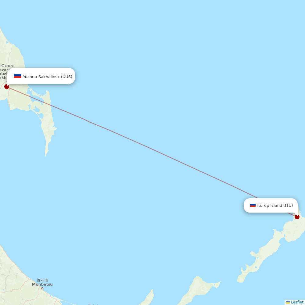 Aurora at ITU route map