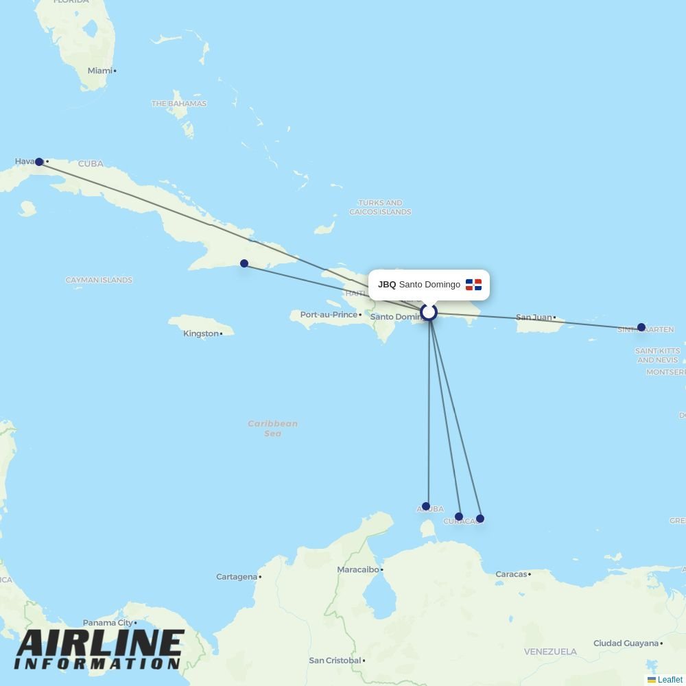 Air Century routes from JBQ