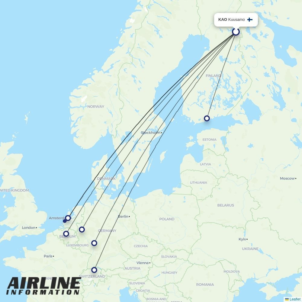 Eurowings routes from KAO