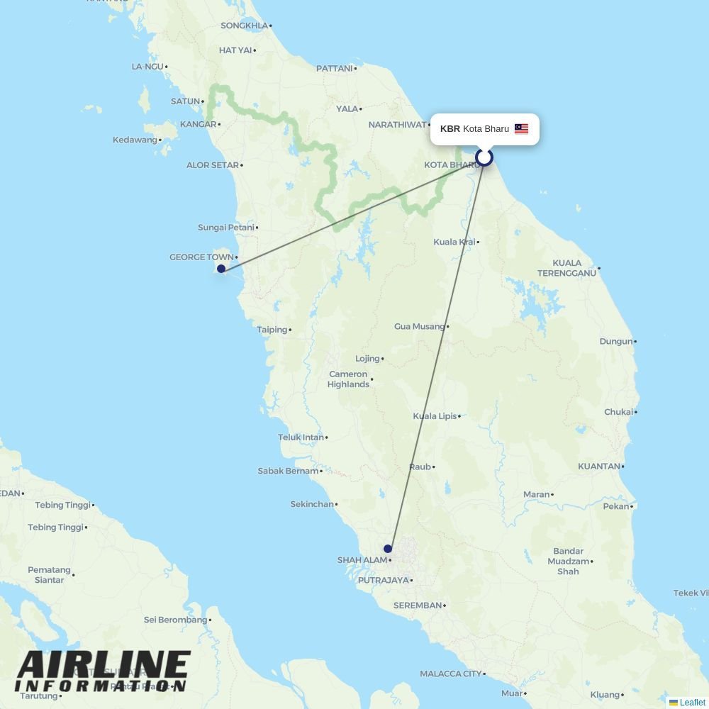 Firefly routes from KBR