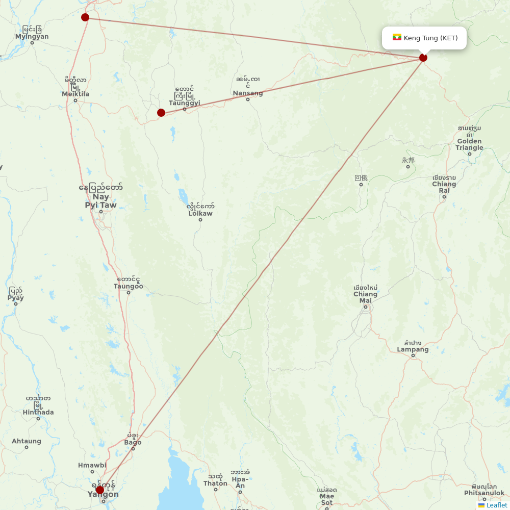 Air KBZ at KET route map