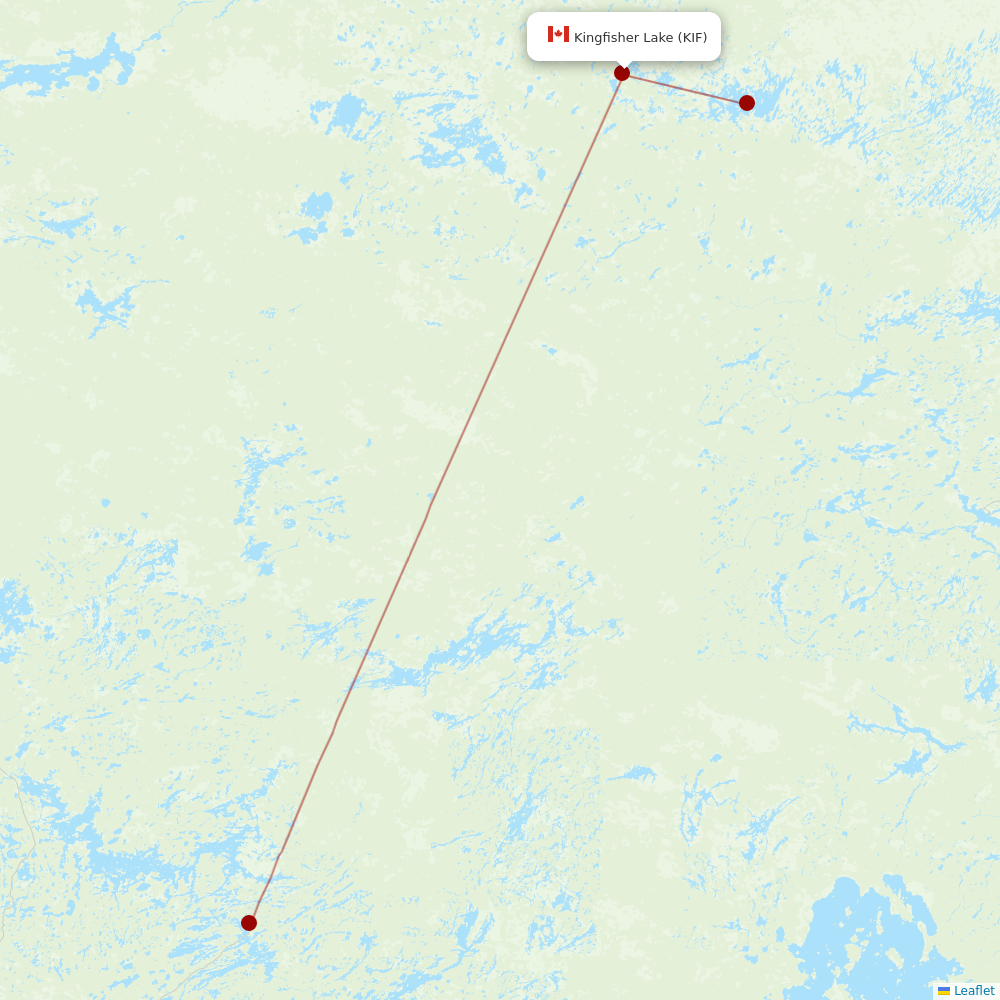 Air Antwerp at KIF route map