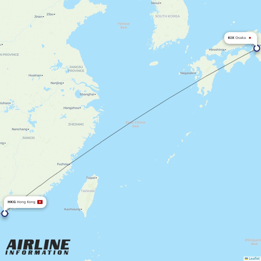 HK Express routes from KIX