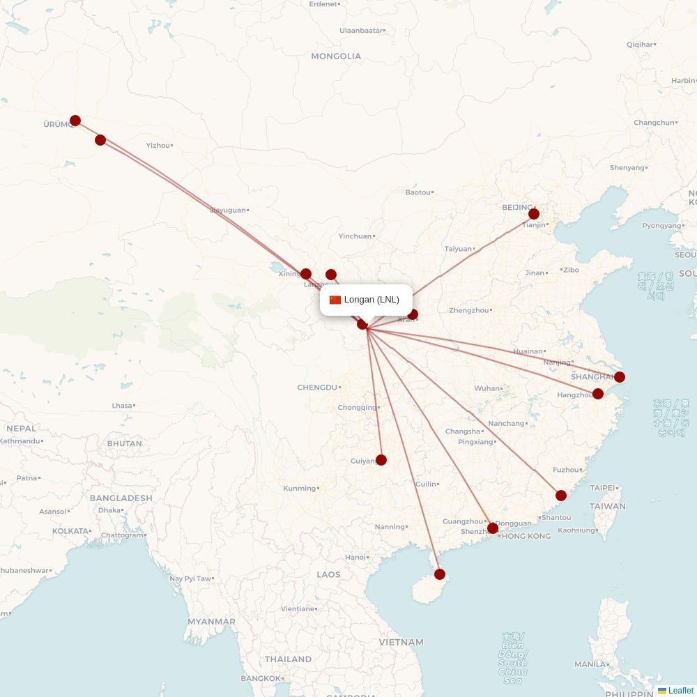 Avia Traffic Company routes from KJA