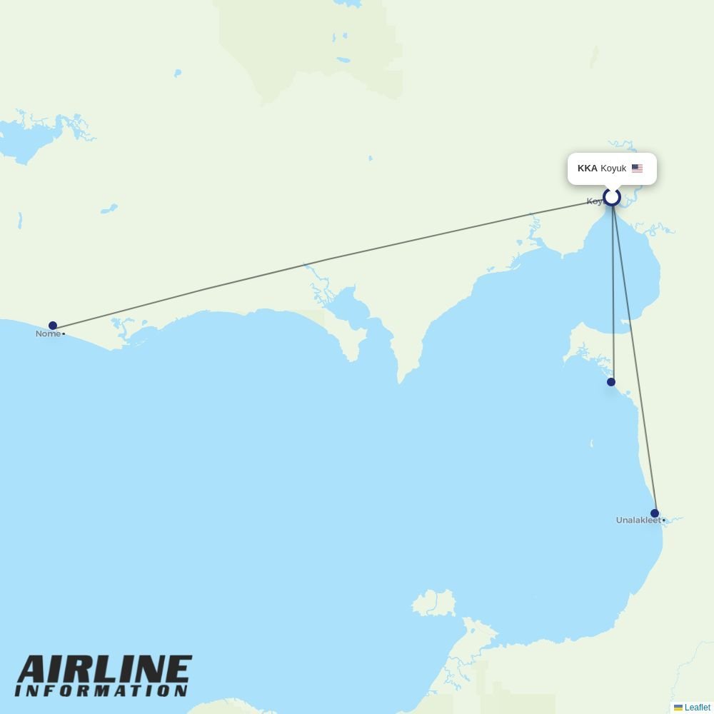 Easy Fly Express routes from KKA