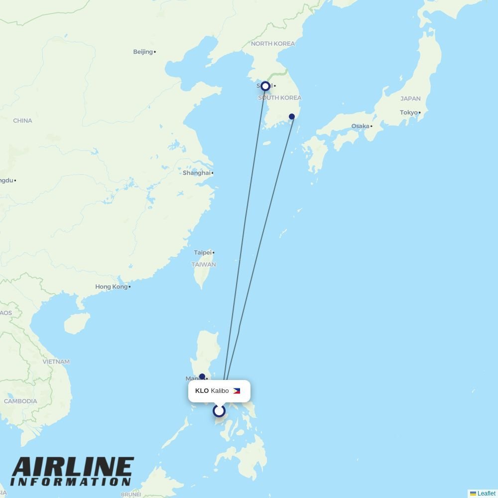 Philippines AirAsia routes from KLO