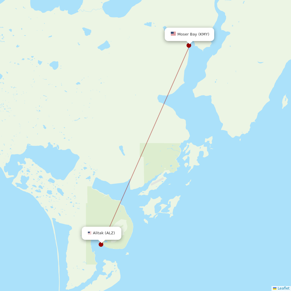 Island Air Service at KMY route map