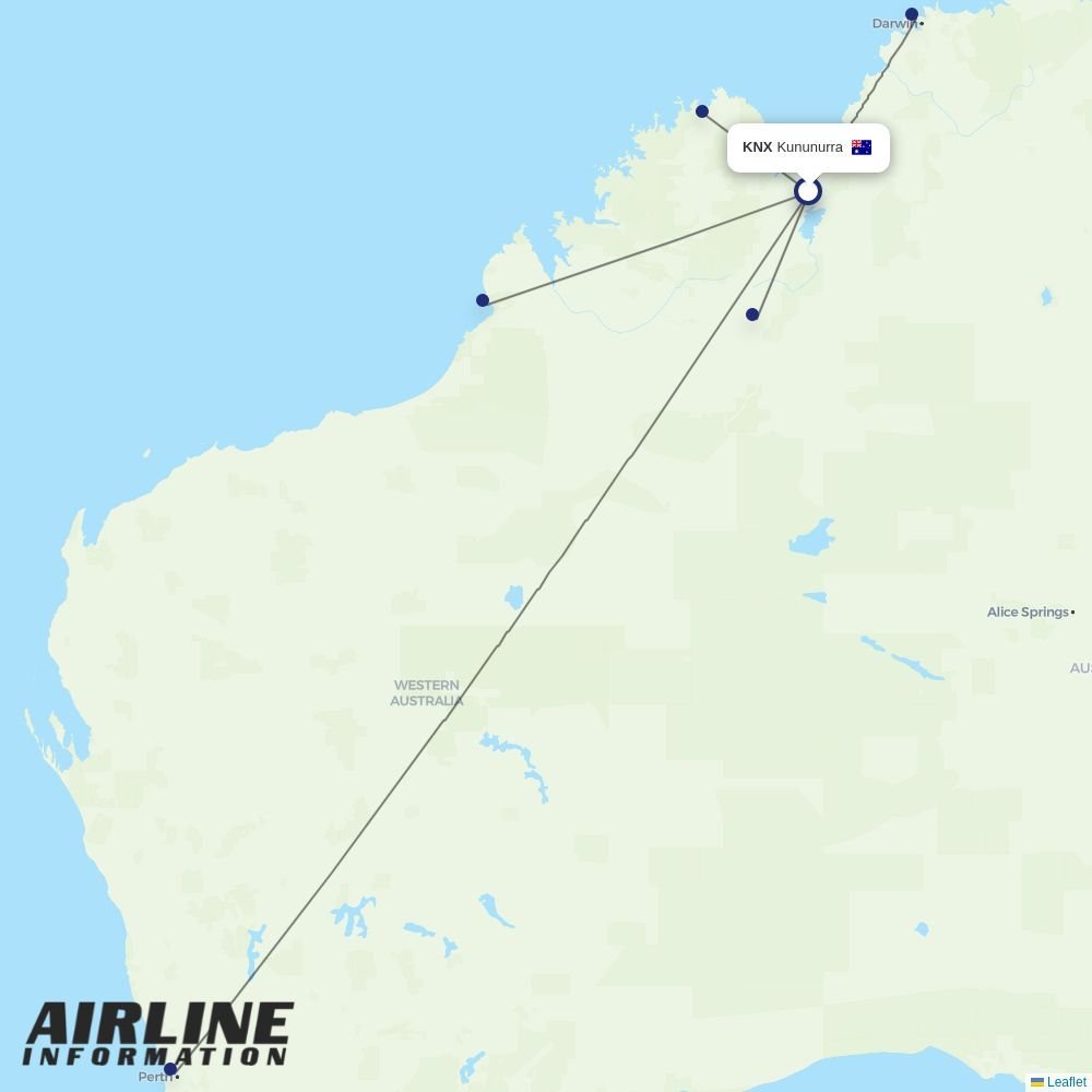 Aviair routes from KNX