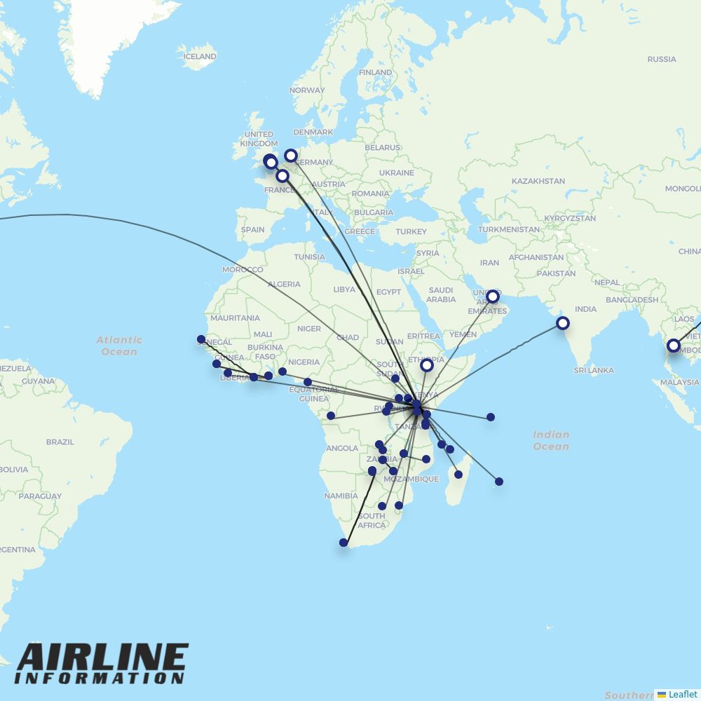 Kenya Airways airline - KQ - flights, aircrafts, destinations | Airline  Information