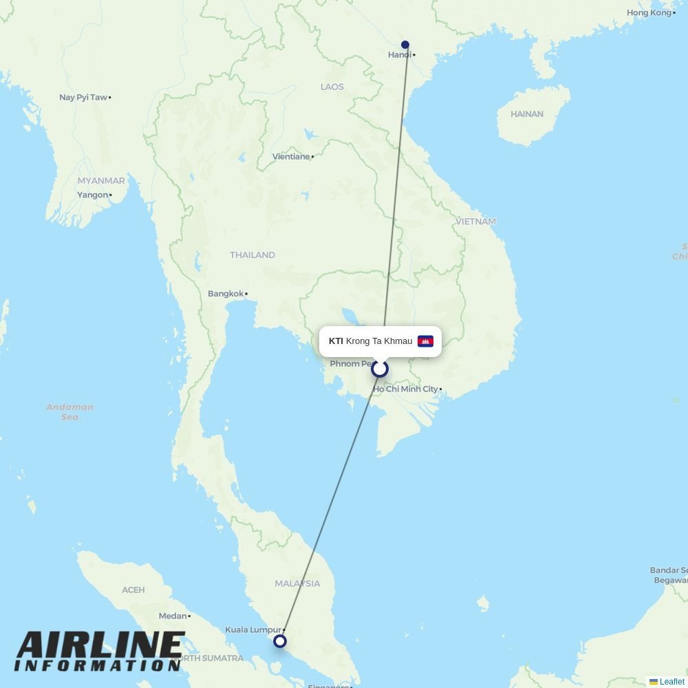 Mahogany Air routes from KTI