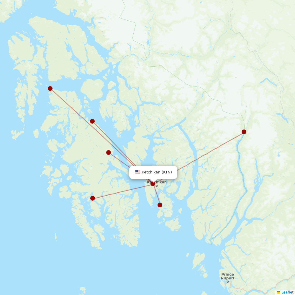 Safe Air Company at KTN route map