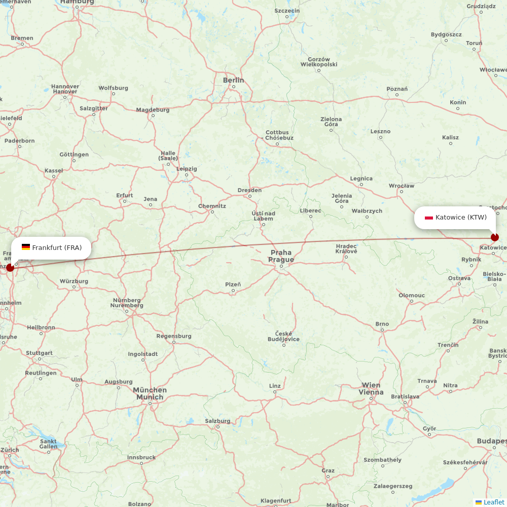 Air Dolomiti at KTW route map