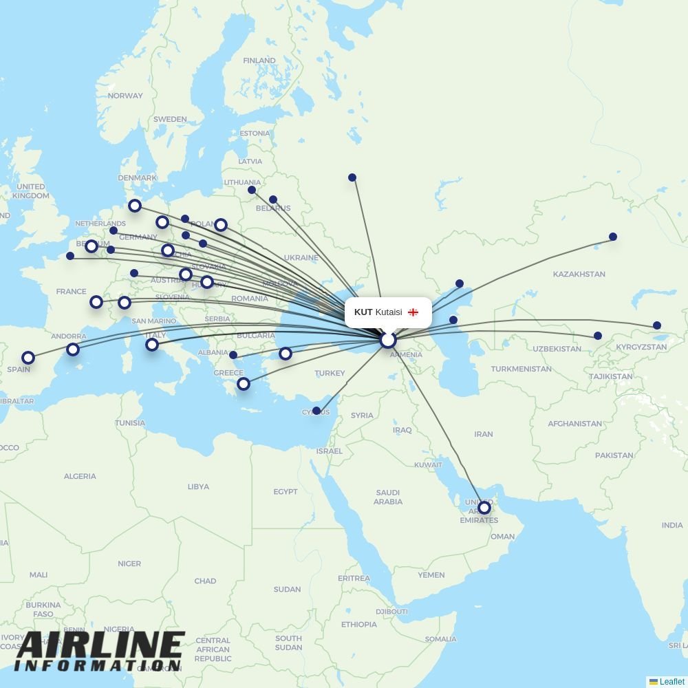 Wizz Air routes from KUT
