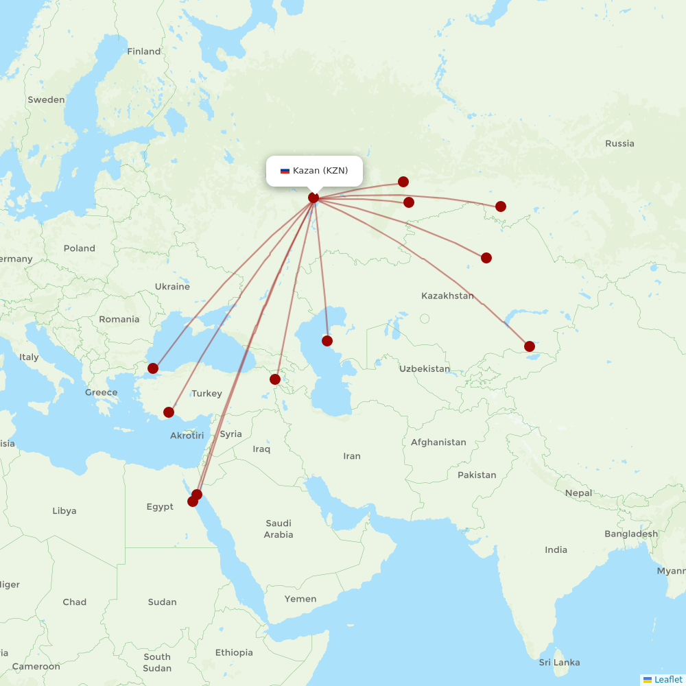 Red Wings at KZN route map