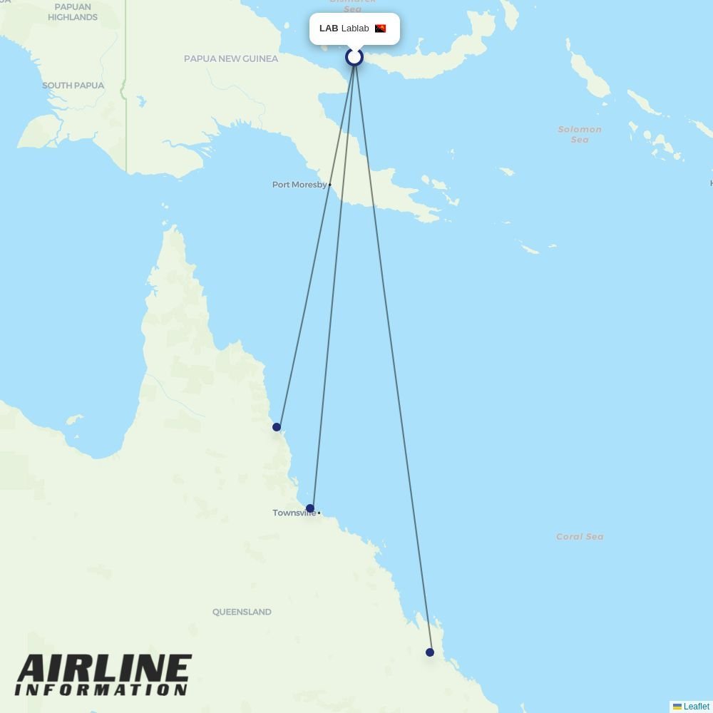 Skytrans routes from LAB