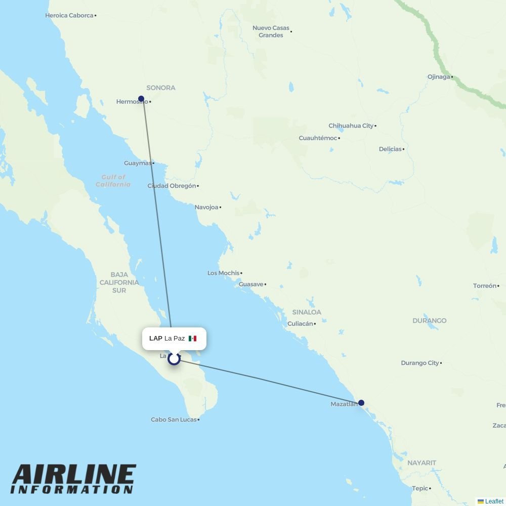 TAR Aerolineas routes from LAP