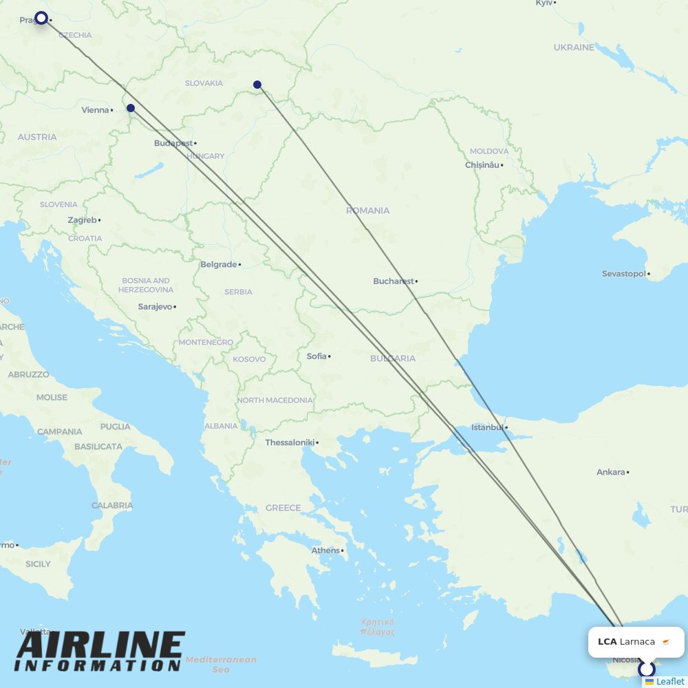 SmartWings routes from LCA