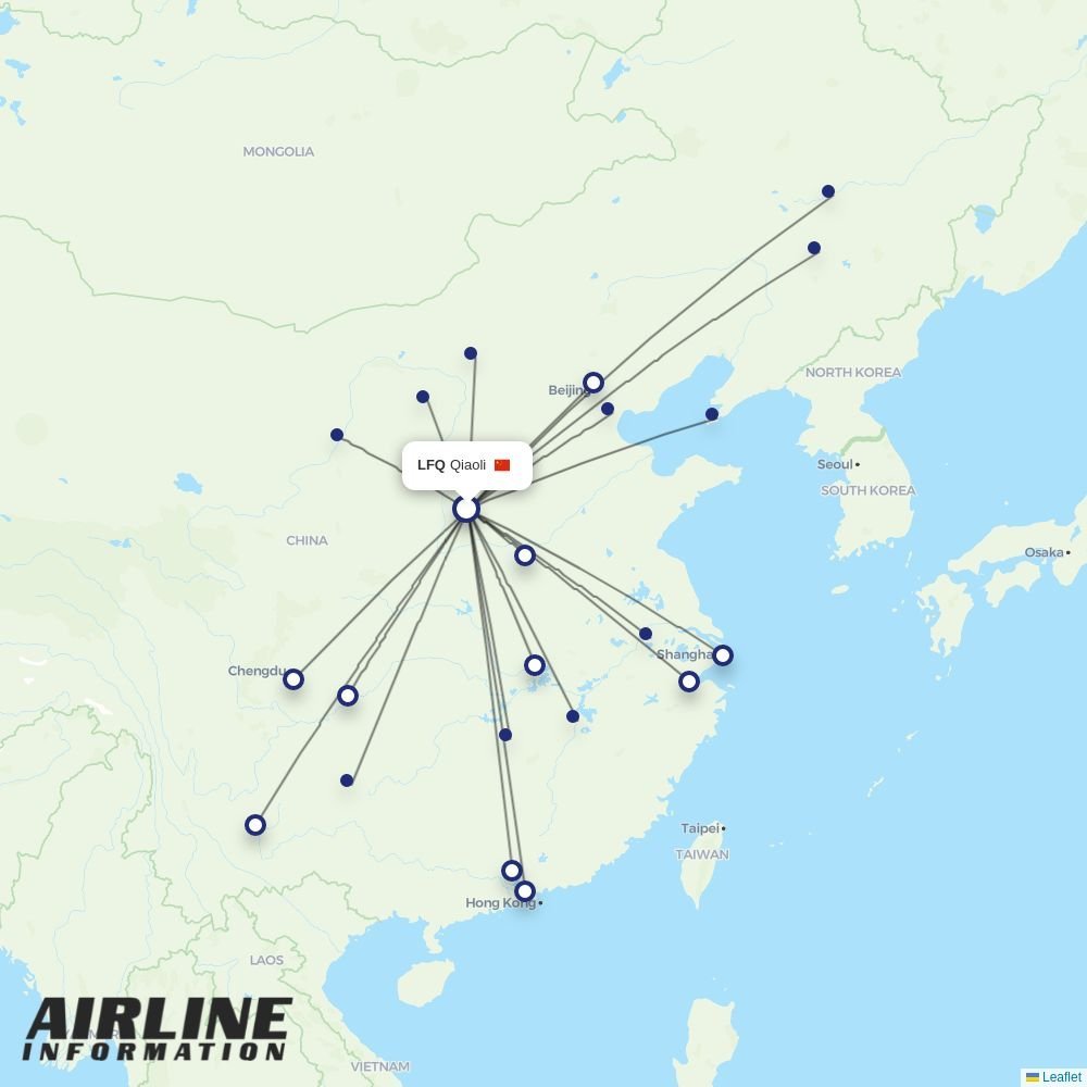 LJ Air routes from LFQ