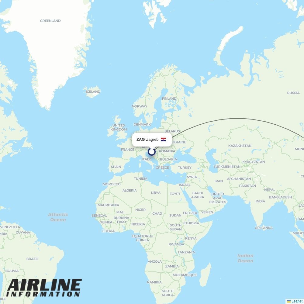 Air Caledonie routes from LIF