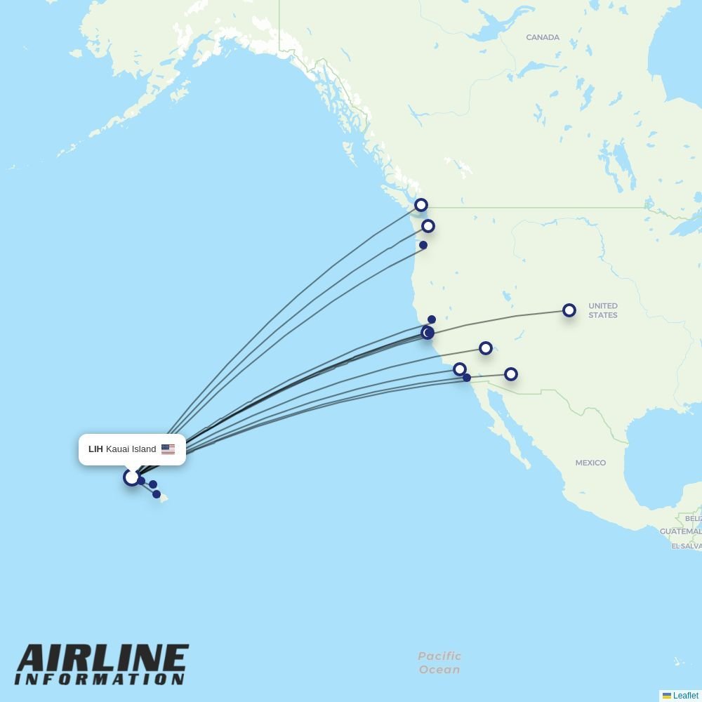 Delta routes from LIH
