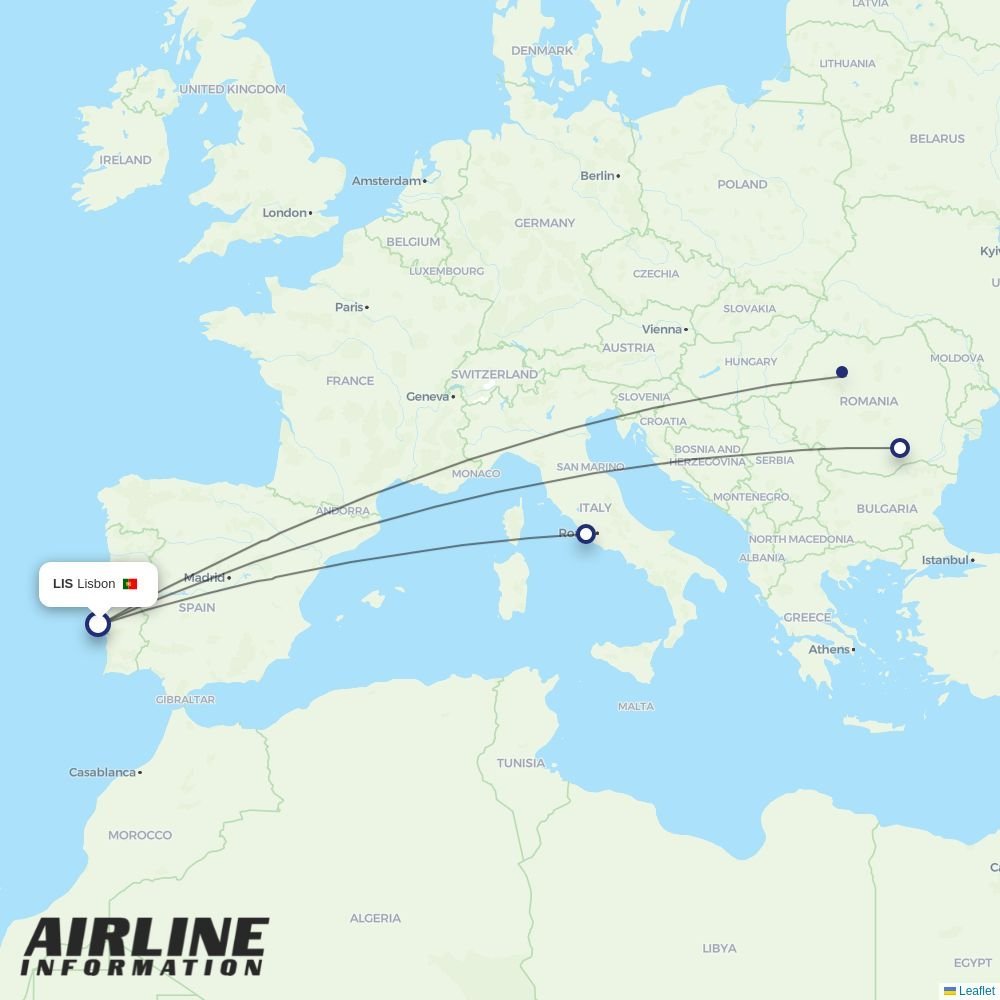 Wizz Air Malta routes from LIS