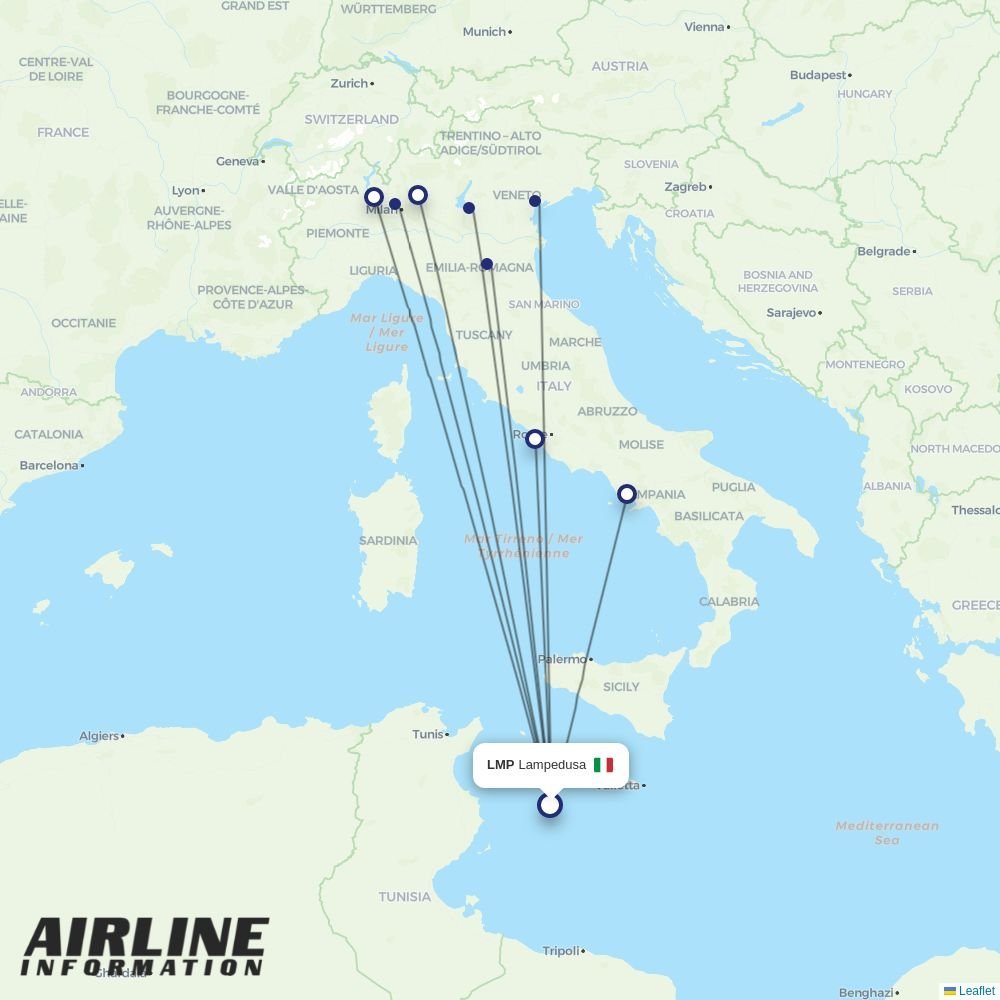 Volotea routes from LMP