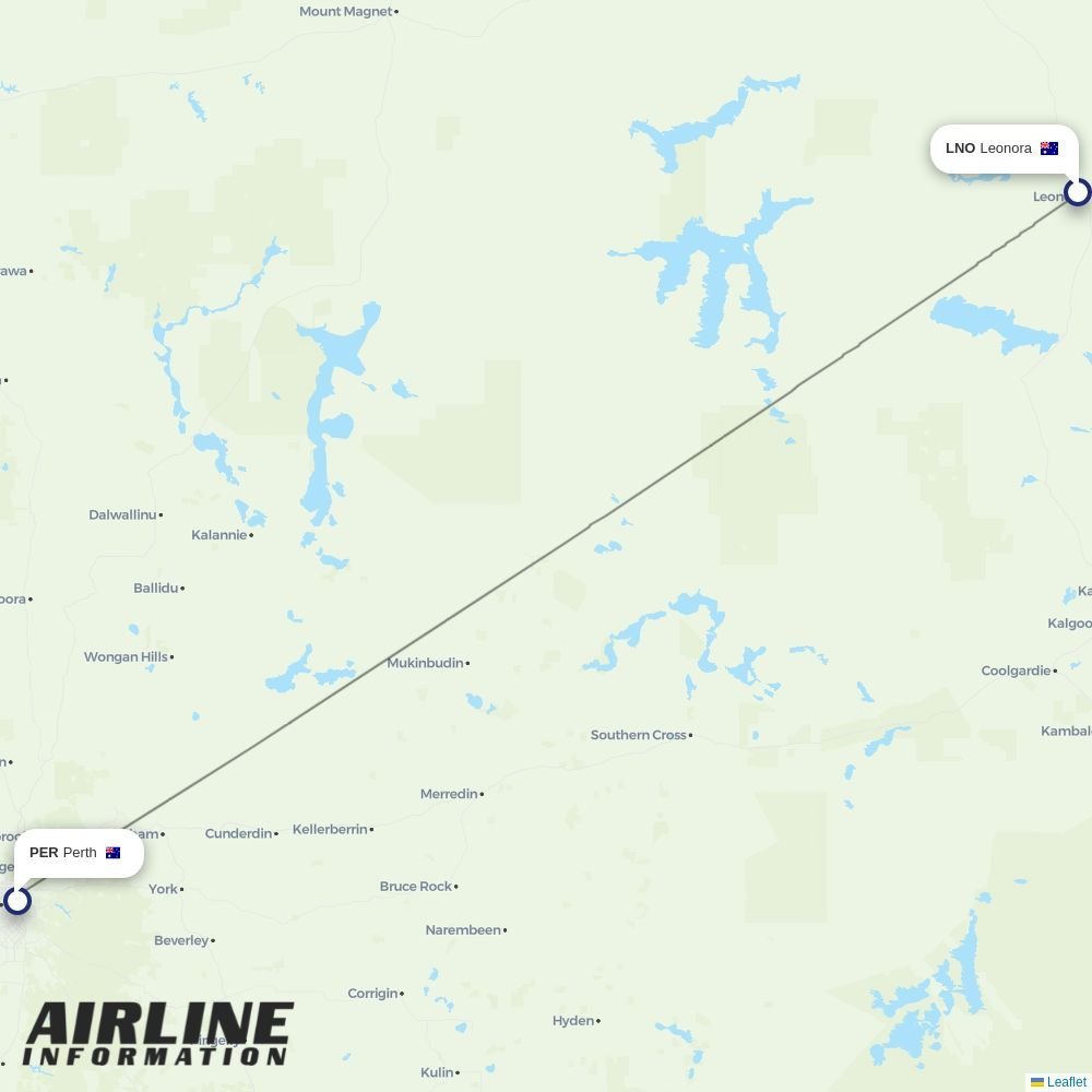 Skippers routes from LNO