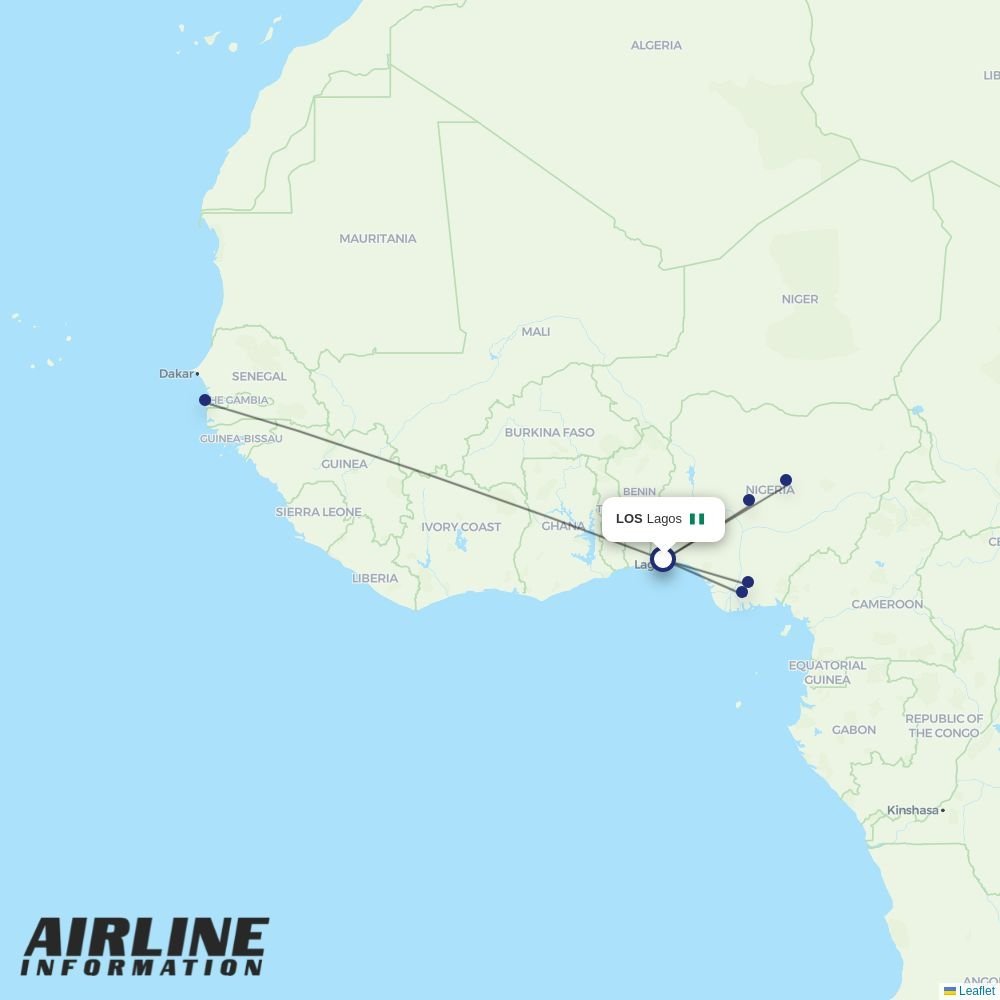 ValueJet routes from LOS