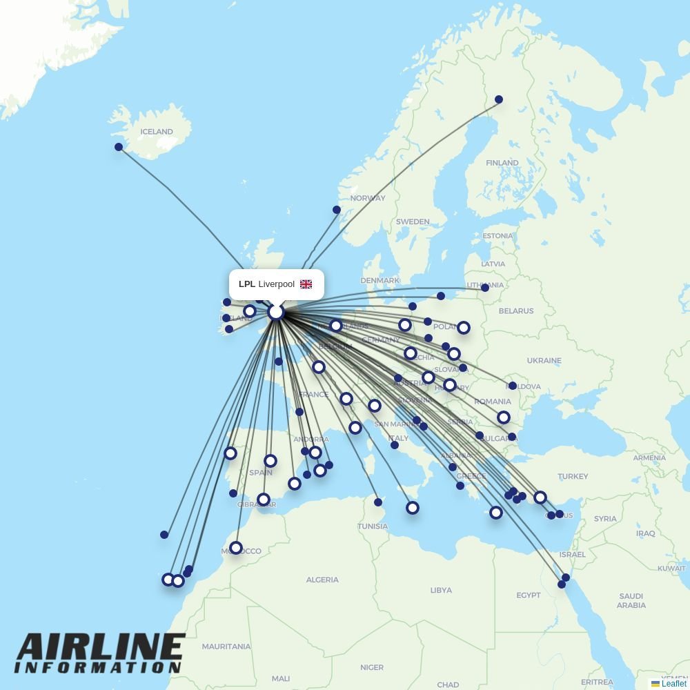 Wizz Air Malta routes from LPL