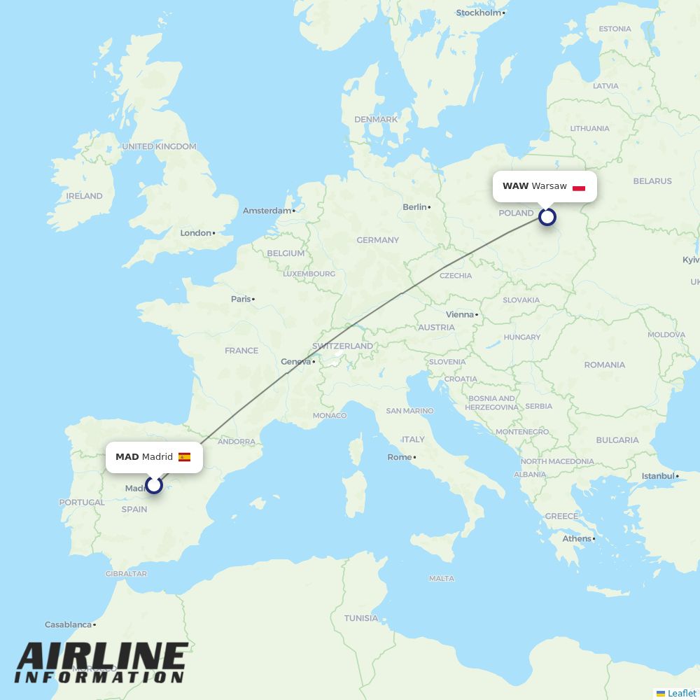 LOT routes from MAD