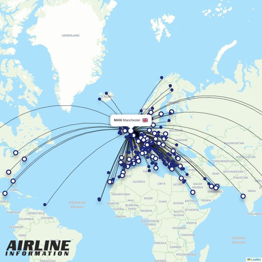 Eurowings routes from MAN